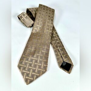 Canali Geometric Pattern Tie Made in Italy 100% Silk